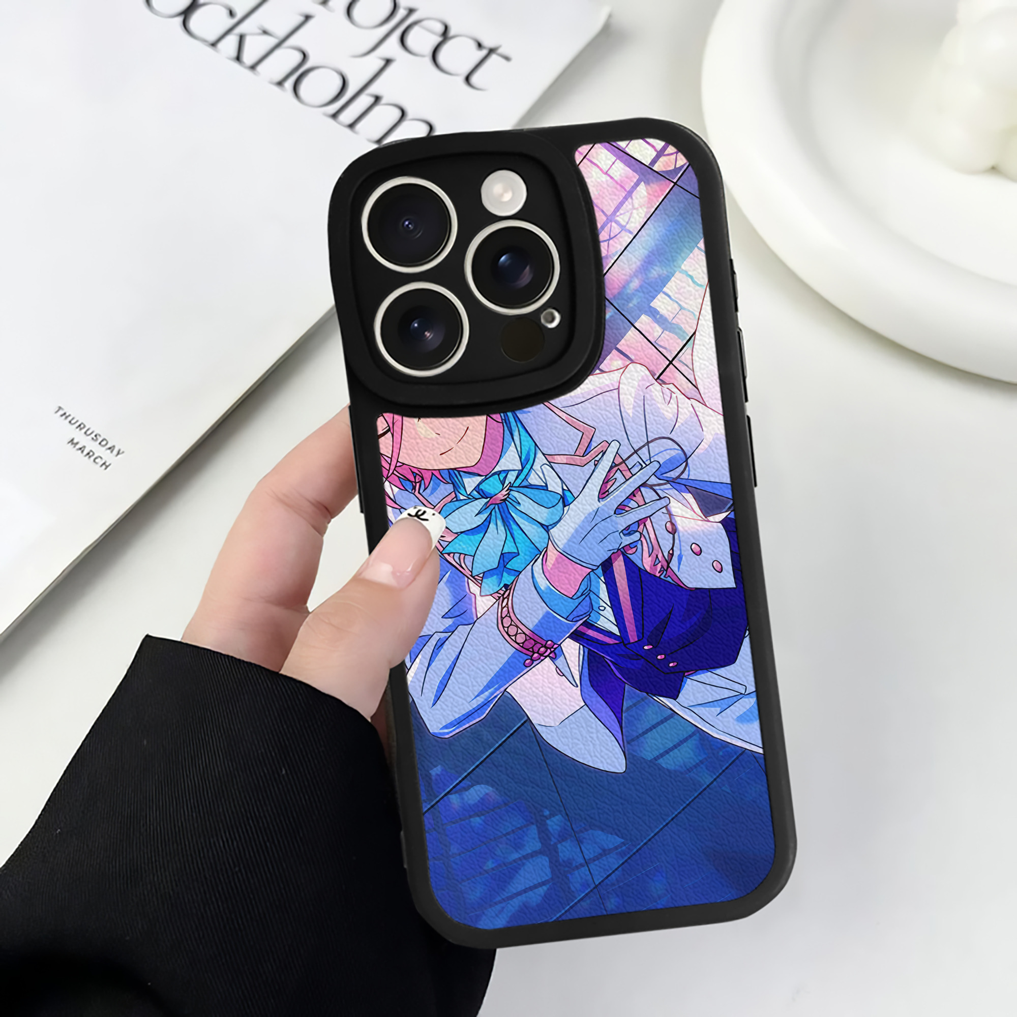 （画像用） あんさんぶるスターズ! Ensemble Stars 【iPhone 16シリーズ対応】シリコンスマホケース（レザー調） 材質：シリコン